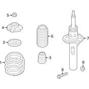 VW Coil Spring - Genuine VW Audi 1K0411105AJ