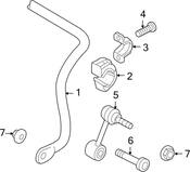 Audi VW Stabilizer Bar - Genuine VW Audi 1K0511409CA