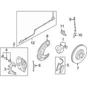 VW Disc Brake Caliper Bracket - Genuine VW 1K0615125F