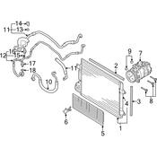 Audi VW A/C Refrigerant Hose - Genuine Audi VW 1K0820743CD