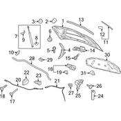 VW Hood Seal - Genuine VW 1K0823723C