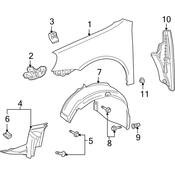 VW Fender Splash Shield - Genuine VW 1K9805912