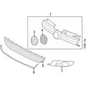 VW Grille Molding - Genuine VW 1K9853101B