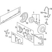 VW Disc Brake Caliper Bracket - Genuine VW Audi 1Q0615426A