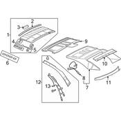 Volkswagen Roof Bow - Genuine VW 1Q0871089
