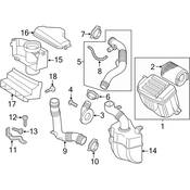 Volkswagen Engine Air Intake Hose - Genuine VW 1TD129610D