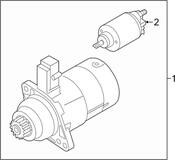 Audi VW Starter Motor - Genuine VW 02E911022HX