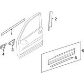 Volkswagen Door Trim Molding - Genuine VW 2GJ8376379B9