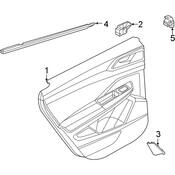 Volkswagen Door Interior Trim Panel Cap - Genuine VW 2GJ86722782V