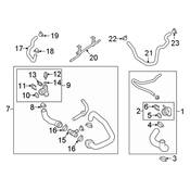 VW Engine Coolant Pipe - Genuine VW 03H971501E