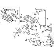 Audi VW Engine Oil Dipstick Tube - Genuine VW Audi 03L115607R