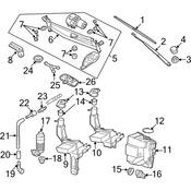 VW Windshield Wiper Linkage - Genuine VW 3AB955023A