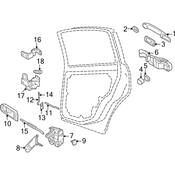 Audi VW Exterior Door Handle Gasket - Genuine Audi VW 3B0837209A9B9
