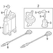 Audi VW Evaporative Emissions System Lines - Genuine VW Audi 3C0201336