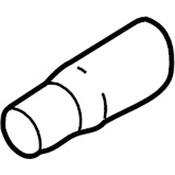 VW Exhaust Tail Pipe - Genuine VW 3C0253684A