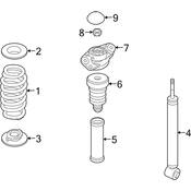 VW Coil Spring - Genuine VW 3C0511115CC