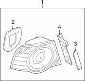 Volkswagen Tail Light Assembly - Genuine VW 3C5945096J