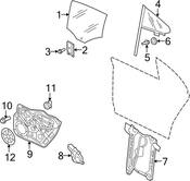 VW WIND.MOT. - Genuine VW 3C8959703DVW 3