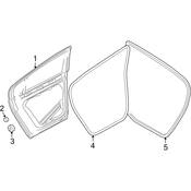 VW Door Seal - Genuine VW 3C9867913C5AP