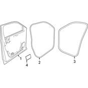 Volkswagen Door Seal - Genuine VW 3CM867911A9B9