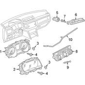 Volkswagen HVAC Temperature Control Panel - Genuine VW 3CM907044AWZU
