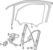 Volkswagen Window Channel - Genuine VW 3CM8374315AP
