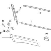 Volkswagen Door Applique - Genuine VW 3CM8399019B9
