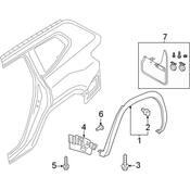 Volkswagen Wheel Arch Molding - Genuine VW 3CM8538179B9
