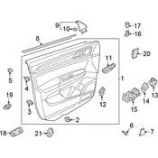 Volkswagen Door Mirror Trim Ring - Genuine VW 3CM83797482V