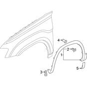 Volkswagen Wheel Arch Molding - Genuine VW 3CN853717AGRU