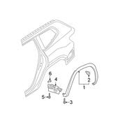 Volkswagen Wheel Arch Molding - Genuine VW 3CN853818C9B9