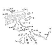 Volkswagen Dashboard Air Vent - Genuine VW 3CN858418H041