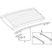 Volkswagen Roof Luggage Carrier Side Rail Seal Kit - Genuine VW 3CN898182