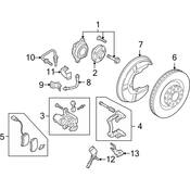 VW Brake Caliper - Genuine VW 3D0615424