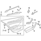 Volkswagen Door Window Belt Weather Strip - Genuine VW 3G8839480C