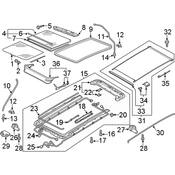 Volkswagen Sunroof Cover - Genuine VW 3G9877307DSZ5