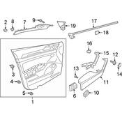 Volkswagen Door Opening Trim - Genuine VW 3G883797382V