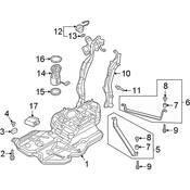 Volkswagen Fuel Tank Strap Sleeve - Genuine VW 3Q0201693