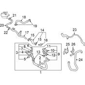 Volkswagen Engine Coolant Pipe - Genuine VW 3QF121070K