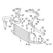 VW Turbocharger Intercooler Hose - Genuine VW 3QF145833