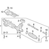 VW Steering Rack Assembly - Genuine VW 3QF423051E