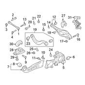 VW Trailing Arm Bushing - Genuine VW 3QF505541