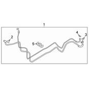 Volkswagen A/C Refrigerant Suction Hose - Genuine VW 3QF816885B