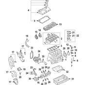 Audi VW Engine Crankshaft Seal - Genuine Audi VW 04L103171