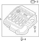 Audi VW Engine Cover - Genuine Audi VW 04L103925AQ