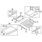 Audi VW Trunk Trim Panel Washer - Genuine Audi VW 4L08637839B9