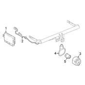 Audi VW Trailer Tow Harness Connector - Genuine Audi VW 4M0971978