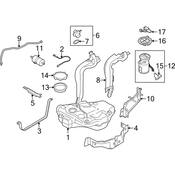 VW Fuel Tank Vent Hose - Genuine VW 5C0201931H