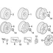 VW Wheel Cover - Genuine VW 5C0601147EQLV