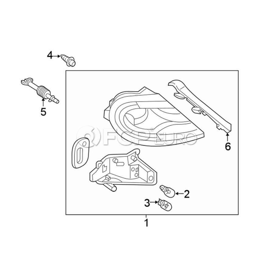 Genuine VW Volkswagen Tail Light Assembly